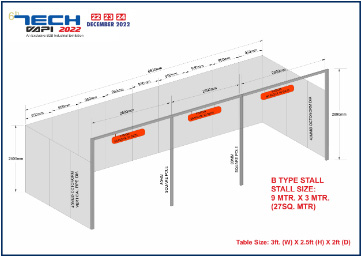 9 MTR. X 3 MTR. (27SQ. MTR)